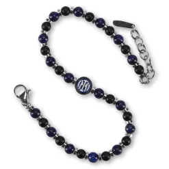 Inter Gioielli^IM BRACCIALETTO NERAZZURRO SILVER