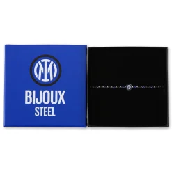 Inter Gioielli^IM BRACCIALETTO NERAZZURRO SILVER
