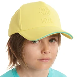Inter Cappellini|Berretti E Guanti^IM CAPPELLINO EMBOSSED CREST BAMBINO GIALLO
