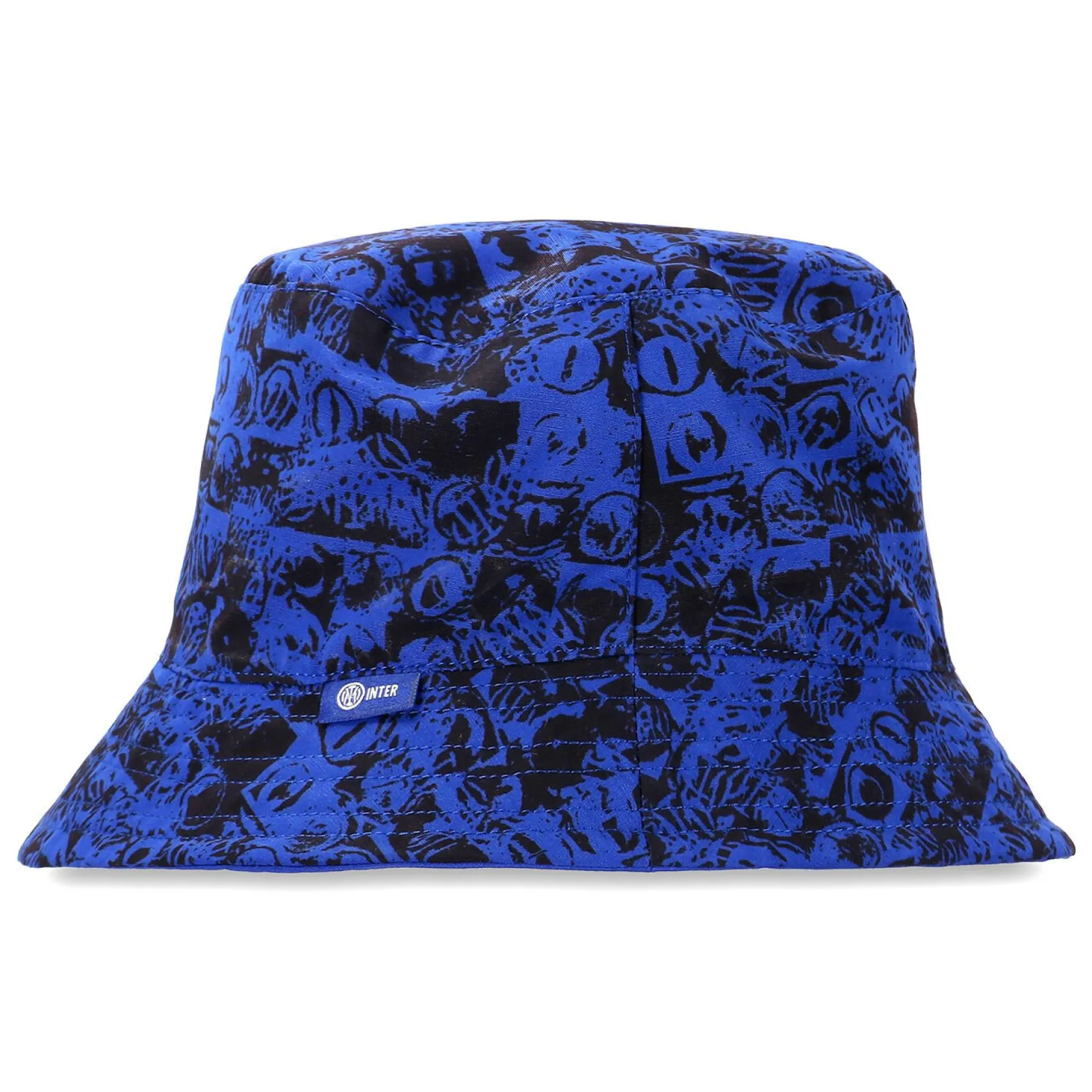 Inter Berretti E Guanti^IM CAPPELLO DA PESCATORE ALL OVER PATTERN NERO