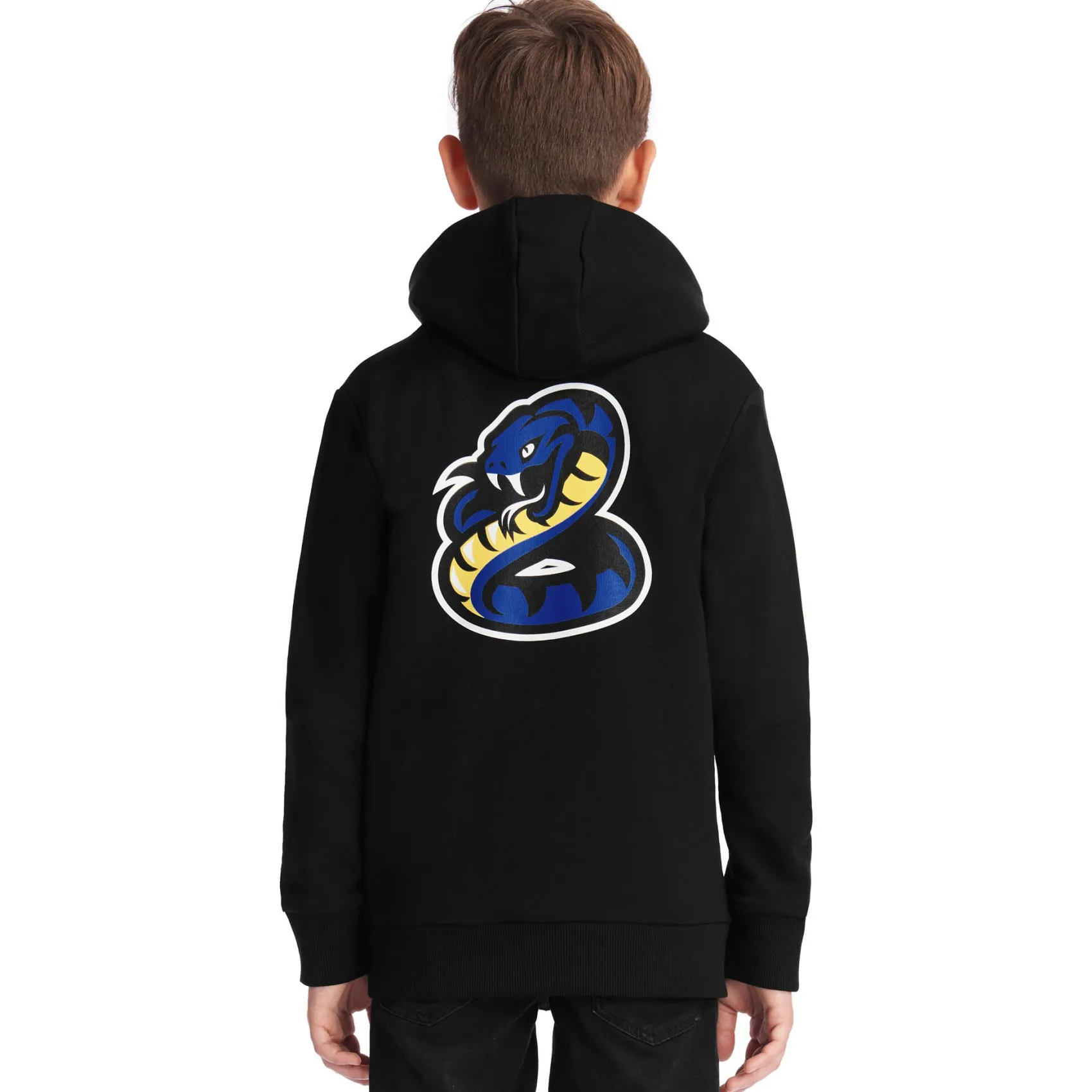 Inter Felpe E Giacche^IM FELPA CAPPUCCIO BISCIONE BAMBINO NERO