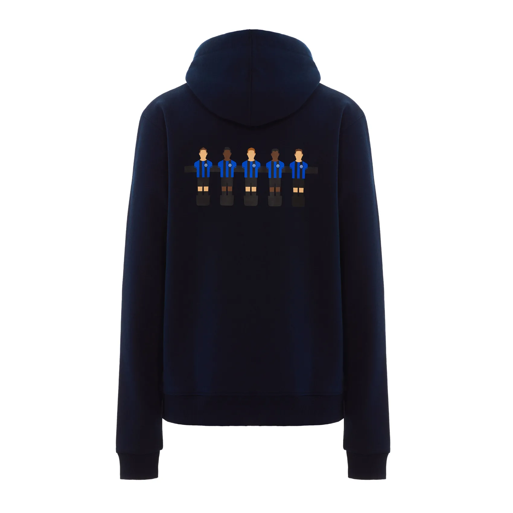 Inter Felpe E Giacche^IM FELPA CAPPUCCIO CALCIO BALILLA BLU NAVY