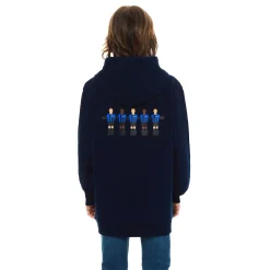 Inter Felpe E Giacche^IM FELPA CAPPUCCIO CALCIO BALILLA BLU NAVY