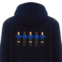 Inter Felpe E Giacche^IM FELPA CAPPUCCIO CALCIO BALILLA BLU NAVY