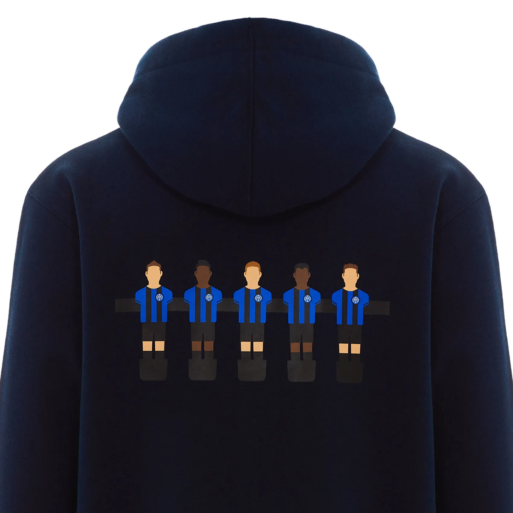 Inter Felpe E Giacche^IM FELPA CAPPUCCIO CALCIO BALILLA BLU NAVY