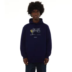 Inter Felpe E Giacche^IM FELPA CAPPUCCIO DZEKO VS BOLOGNA BLU NAVY