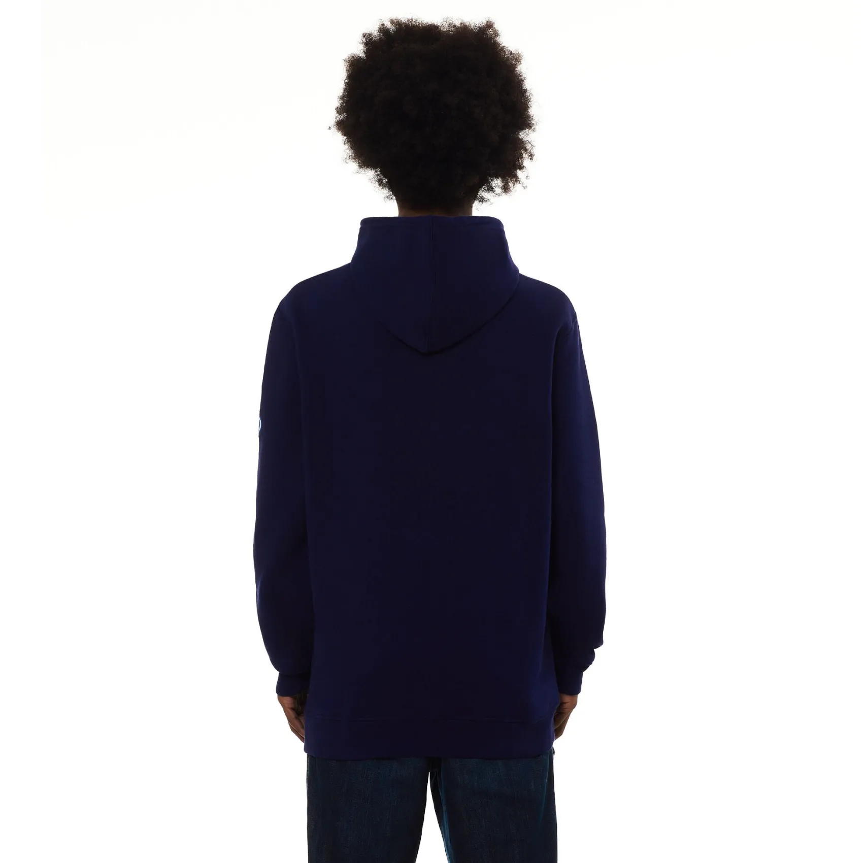 Inter Felpe E Giacche^IM FELPA CAPPUCCIO DZEKO VS BOLOGNA BLU NAVY