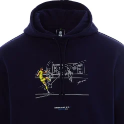 Inter Felpe E Giacche^IM FELPA CAPPUCCIO DZEKO VS BOLOGNA BLU NAVY