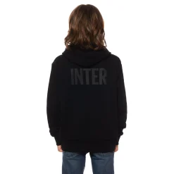 Inter Felpe E Giacche^IM FELPA CAPPUCCIO RUBBER PRINT BAMBINO NERO