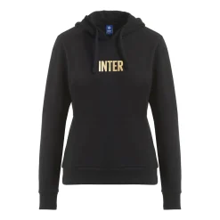 Inter Felpe E Giacche^IM FELPA CON CAPPUCCIO BACK TO STADIUM 22:43 DONNA NERO