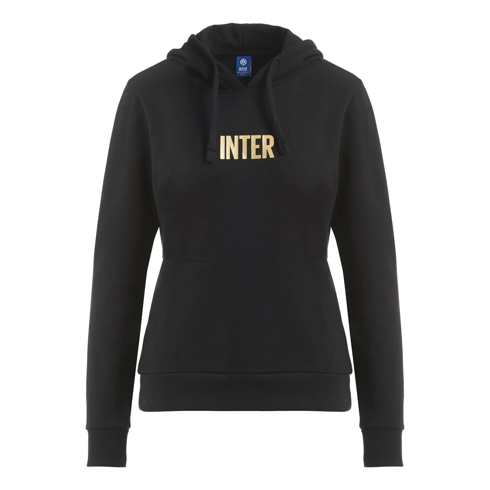 Inter Felpe E Giacche^IM FELPA CON CAPPUCCIO BACK TO STADIUM 22:43 DONNA NERO