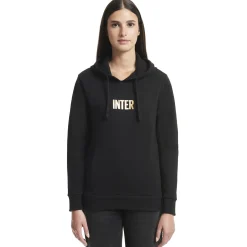 Inter Felpe E Giacche^IM FELPA CON CAPPUCCIO BACK TO STADIUM 22:43 DONNA NERO