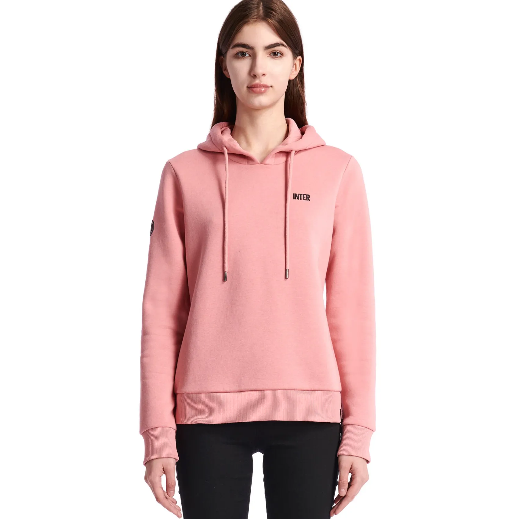 Inter Felpe E Giacche^IM FELPA CON CAPPUCCIO EVERYDAY DONNA ROSA