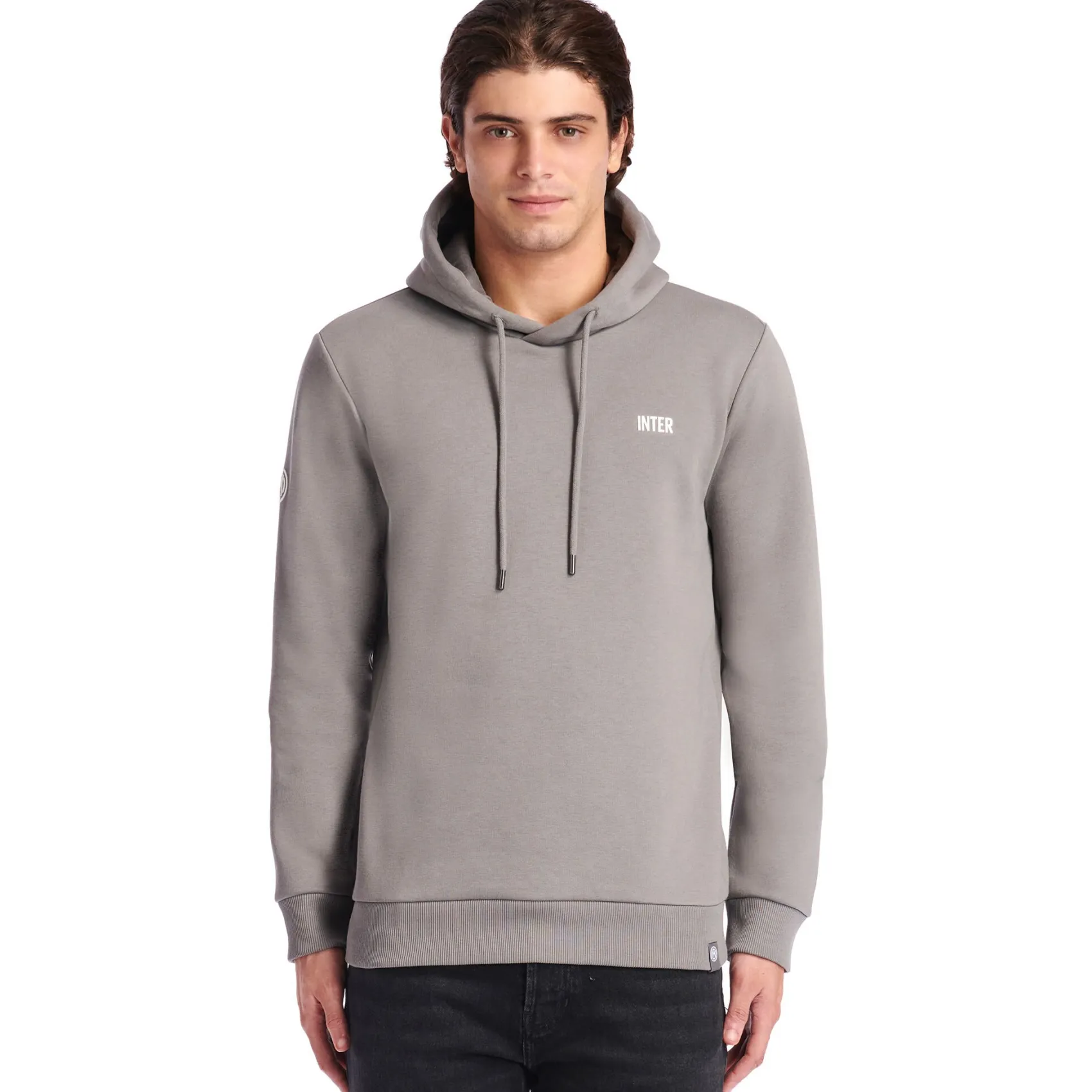 Inter Felpe E Giacche^IM FELPA CON CAPPUCCIO EVERYDAY GRIGIO SCURO