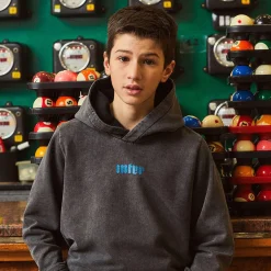 Inter Felpe E Giacche^IM FELPA CON CAPPUCCIO SNAKE CLUB BAMBINO GRIGIO SCURO