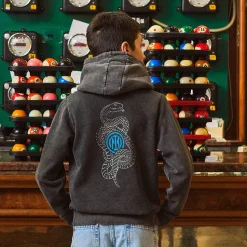 Inter Felpe E Giacche^IM FELPA CON CAPPUCCIO SNAKE CLUB BAMBINO GRIGIO SCURO