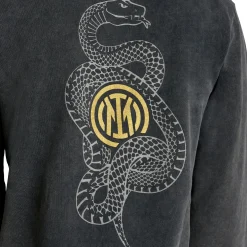Inter Felpe E Giacche^IM FELPA CON CAPPUCCIO SNAKE CLUB GRIGIO SCURO