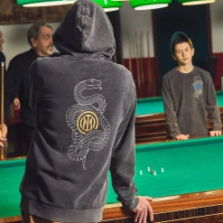 Inter Felpe E Giacche^IM FELPA CON CAPPUCCIO SNAKE CLUB GRIGIO SCURO