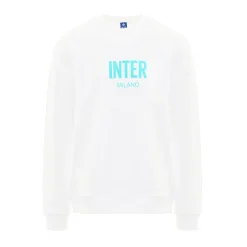 Inter Felpe E Giacche^IM FELPA GIROCOLLO 3D CREST BIANCO