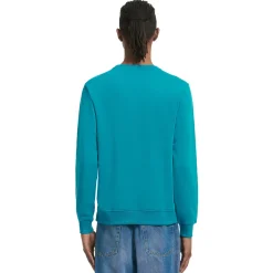 Inter Felpe E Giacche^IM FELPA GIROCOLLO EMBOSSED CREST VERDE PETROLIO