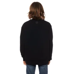 Inter Felpe E Giacche^IM FELPA GIROCOLLO RUBBER LOGO BAMBINO NERO