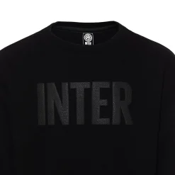 Inter Felpe E Giacche^IM FELPA GIROCOLLO RUBBER LOGO BAMBINO NERO