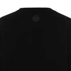 Inter Felpe E Giacche^IM FELPA GIROCOLLO RUBBER LOGO BAMBINO NERO