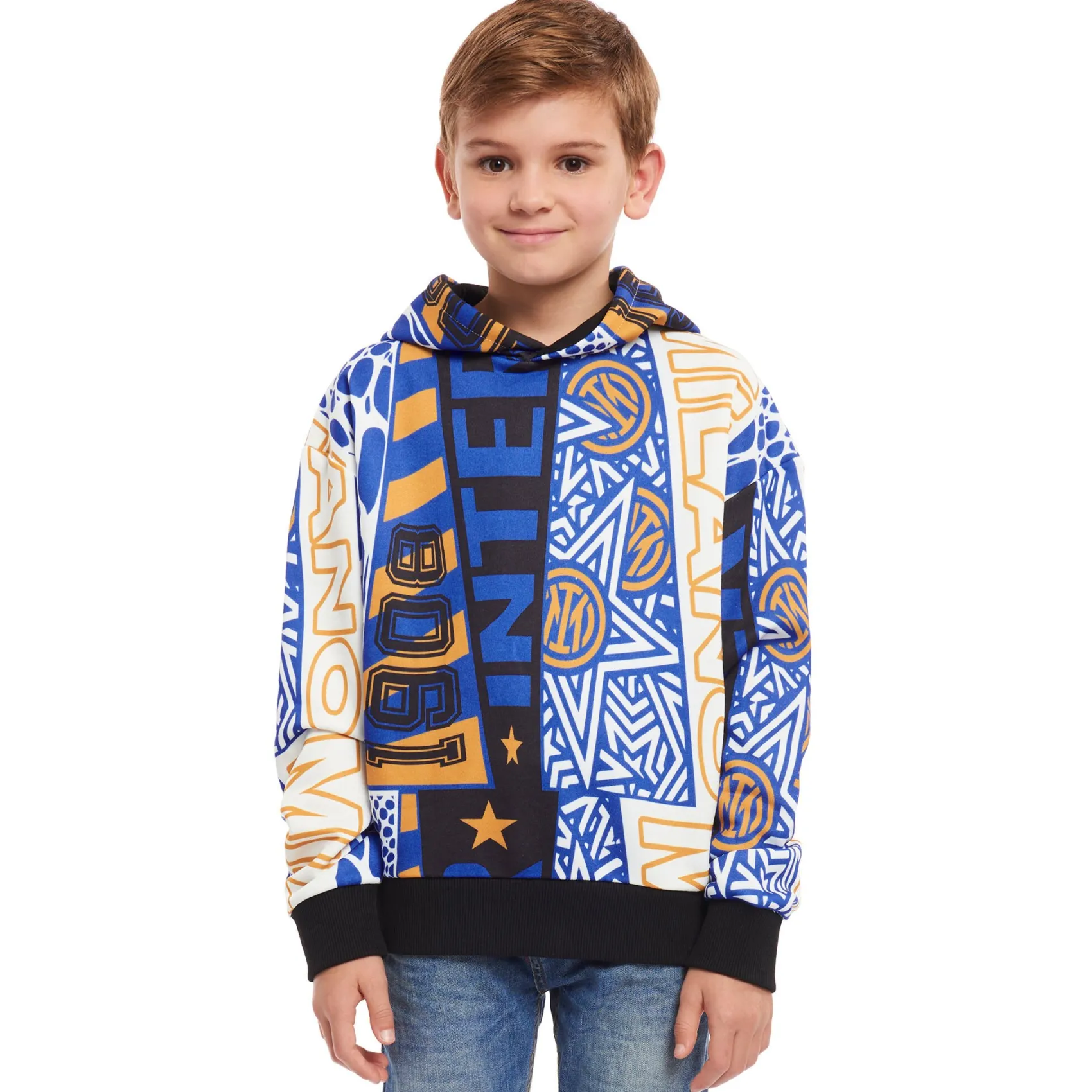 Inter Felpe E Giacche^IM FELPA MULTI LOGO BAMBINO NERO