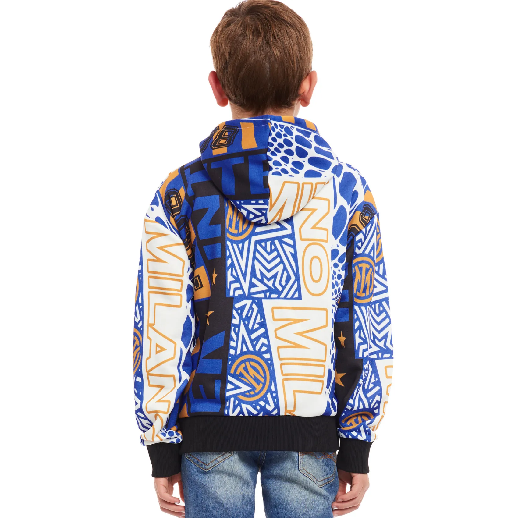 Inter Felpe E Giacche^IM FELPA MULTI LOGO BAMBINO NERO