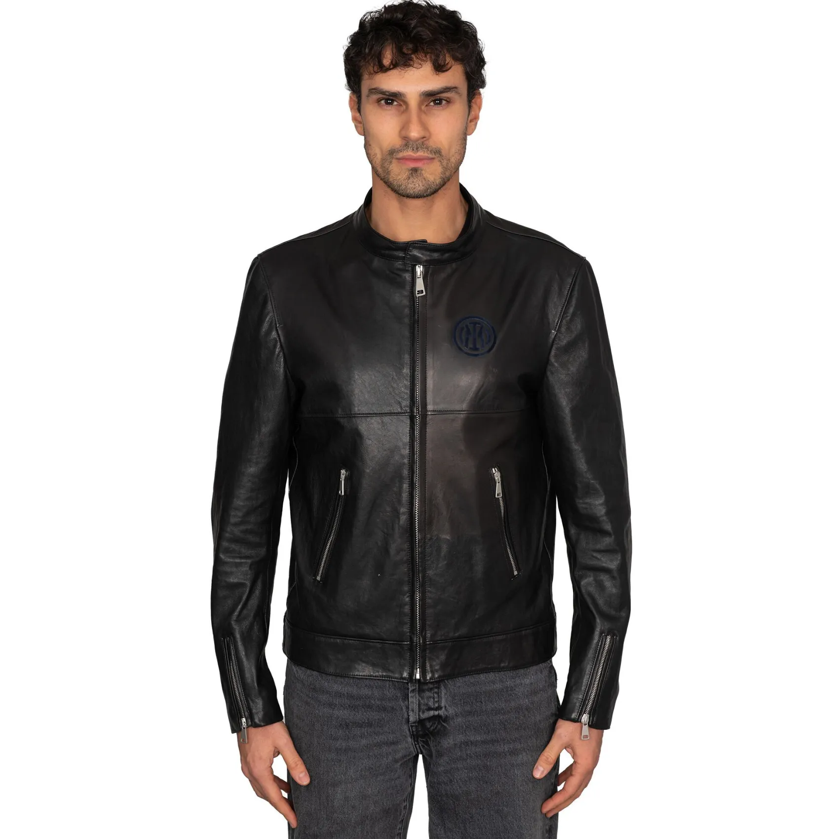 Inter Felpe E Giacche|Felpe E Giacche^IM GIACCA IN VERA PELLE DIABOLIK NERO