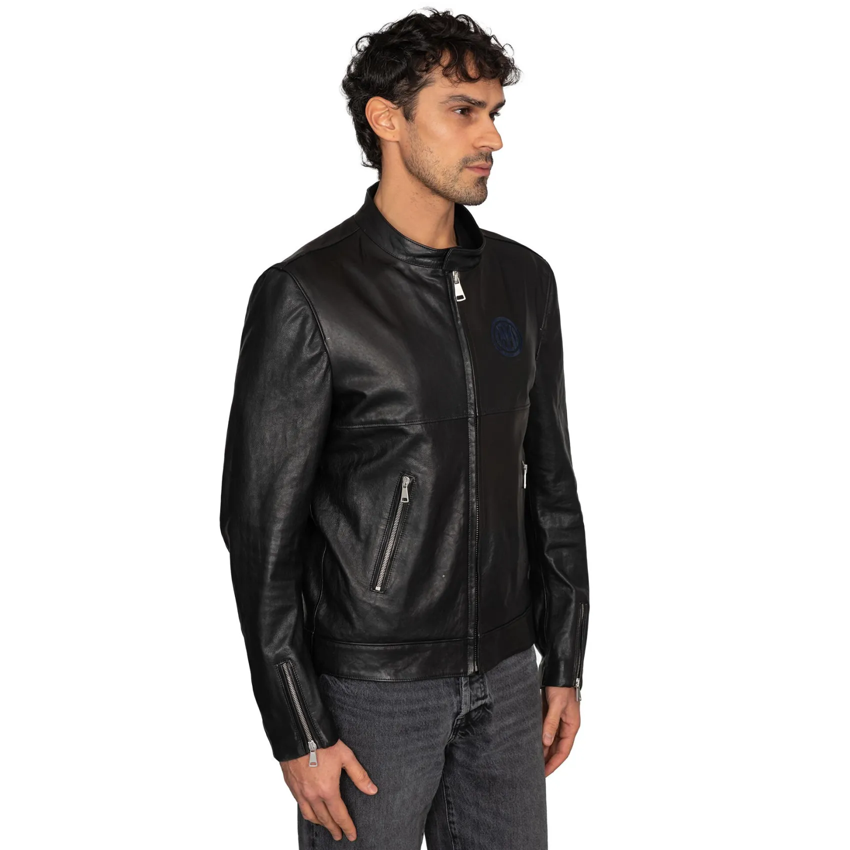 Inter Felpe E Giacche|Felpe E Giacche^IM GIACCA IN VERA PELLE DIABOLIK NERO