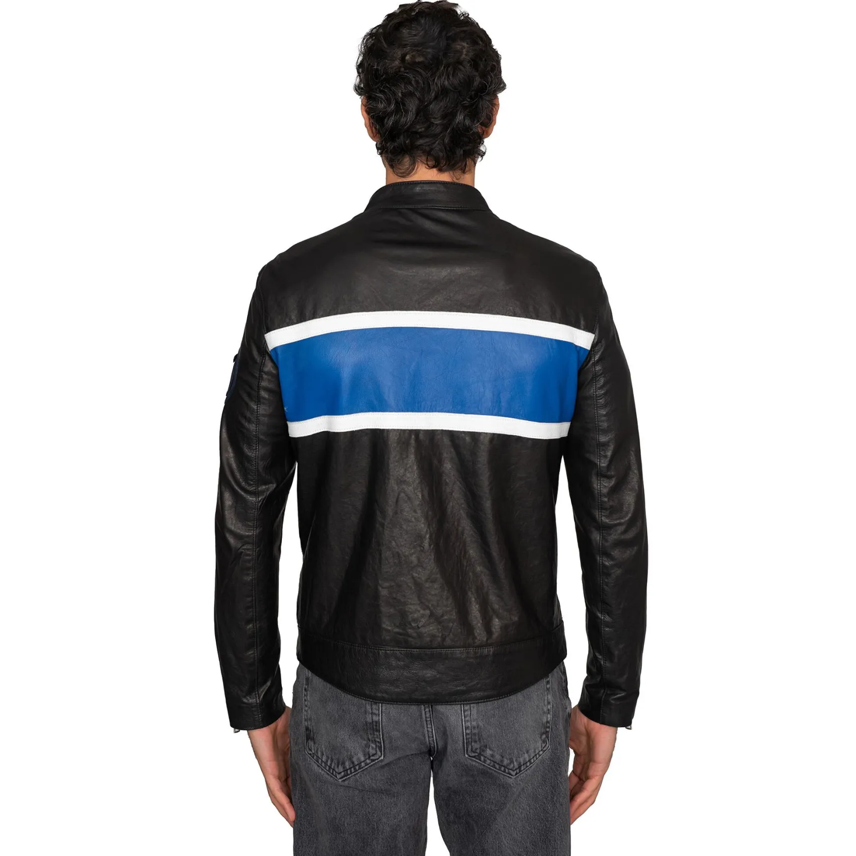 Inter Felpe E Giacche|Felpe E Giacche^IM GIACCA IN VERA PELLE GIBARO NERO