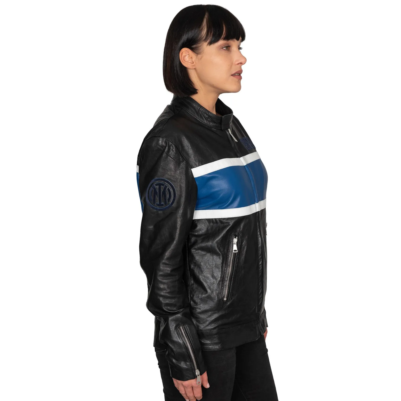 Inter Felpe E Giacche|Felpe E Giacche^IM GIACCA IN VERA PELLE GIBARO NERO