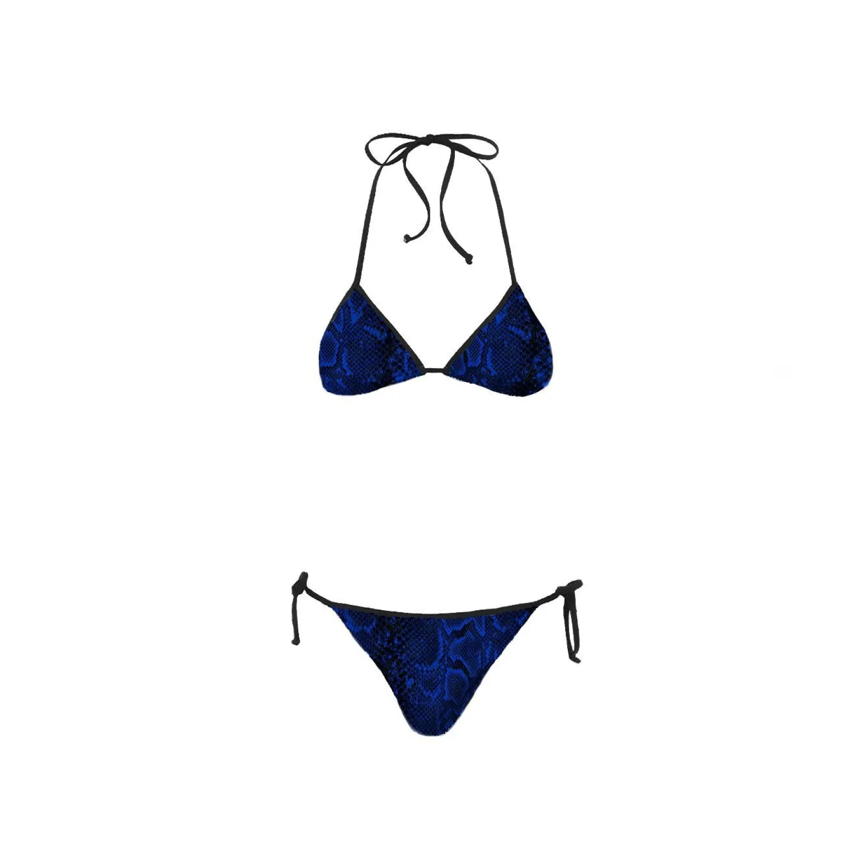 Inter Costumi^IM X MC2 SAINT BARTH BIKINI PATTERN BISCIONE DONNA BLU