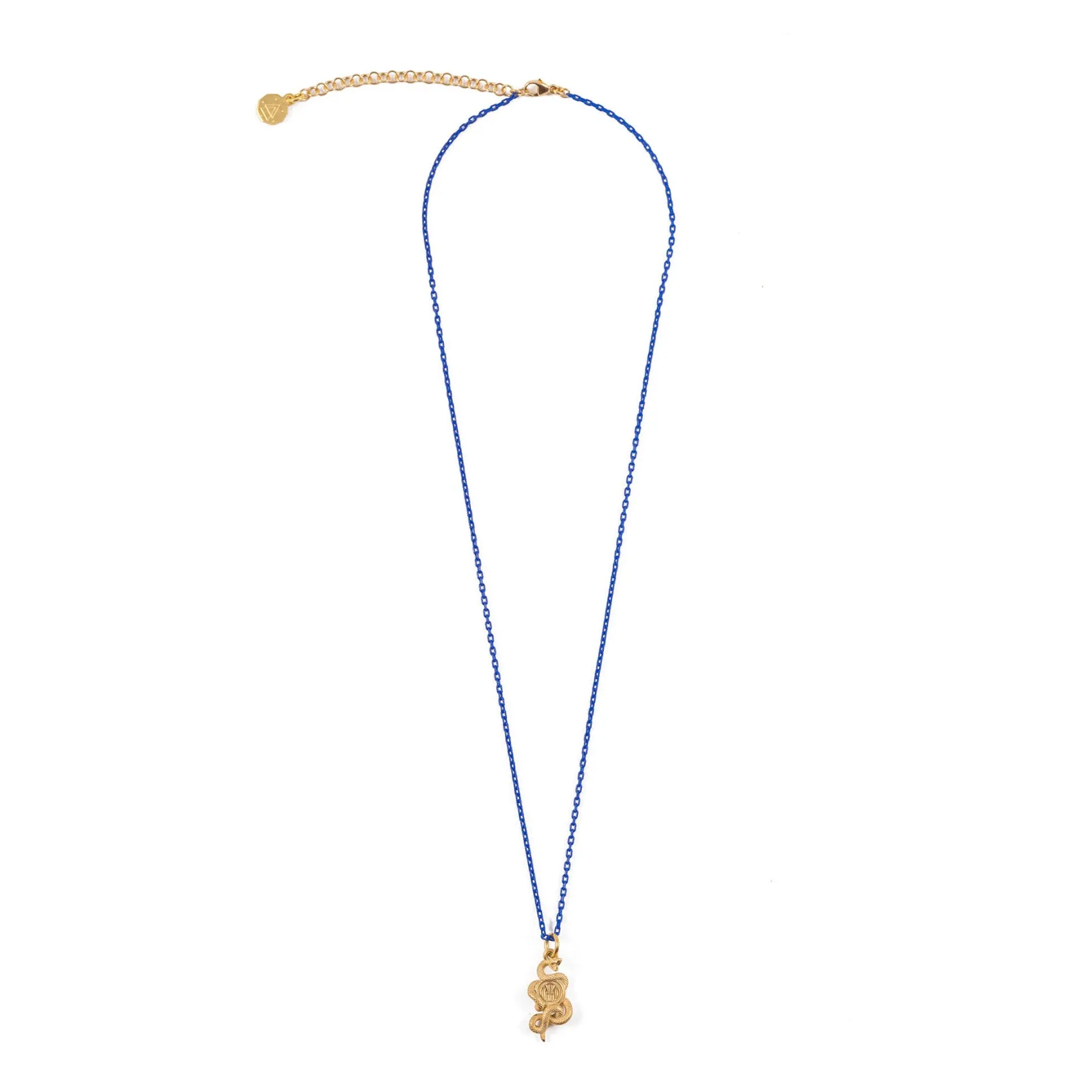 Inter Gioielli^IM X NOVE25 PENDENTE BISCIONE CON COLLANA SMALTATA ORO