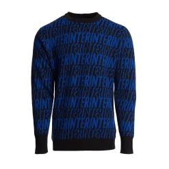 Inter Felpe E Giacche^IM MAGLIONE STAMPA ALLOVER NERO