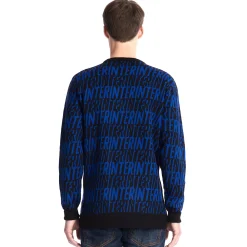 Inter Felpe E Giacche^IM MAGLIONE STAMPA ALLOVER NERO