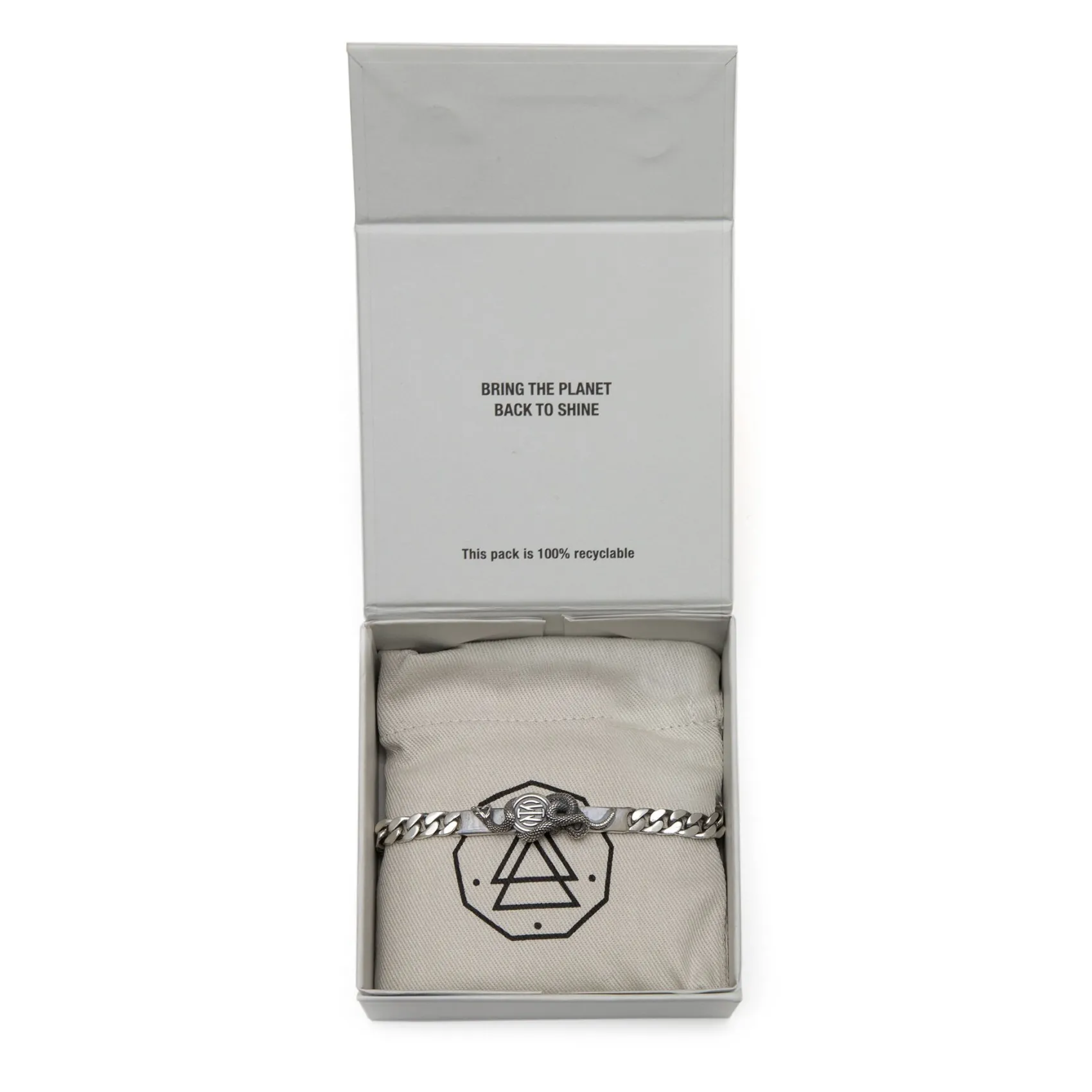 Inter Gioielli^IM NOVE25 BRACCIALE GRUMETTA BISCIONE SILVER