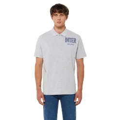 Inter T-Shirt E Polo^IM POLO ANIMAL PRINT UOMO GRIGIO CHIARO