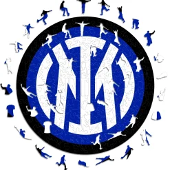 Inter Giochi E Peluches^IM PUZZLE DI LEGNO LOGO MARRONE