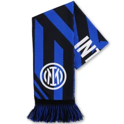 Inter Sciarpe^IM SCIARPA DOUBLE FACE GEOMETRIE BLU