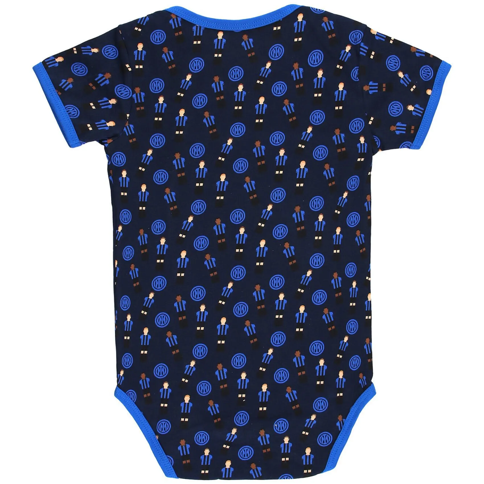 Inter Body E Tutine^IM SET BODY MANICHE CORTE CALCIO BALILLA BLU NAVY