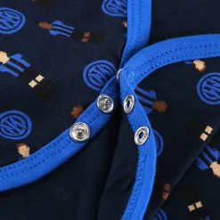 Inter Body E Tutine^IM SET BODY MANICHE CORTE CALCIO BALILLA BLU NAVY