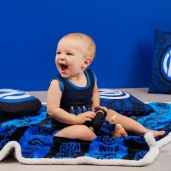 Inter Body E Tutine^IM SET BODY SMANICATO CALCIO BALILLA BLU NAVY