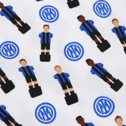 Inter Body E Tutine^IM SET BODY SMANICATO CALCIO BALILLA BLU NAVY