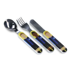 Inter Accessori^IM SET POSATE CALCIO BALILLA BAMBINO BLU NAVY