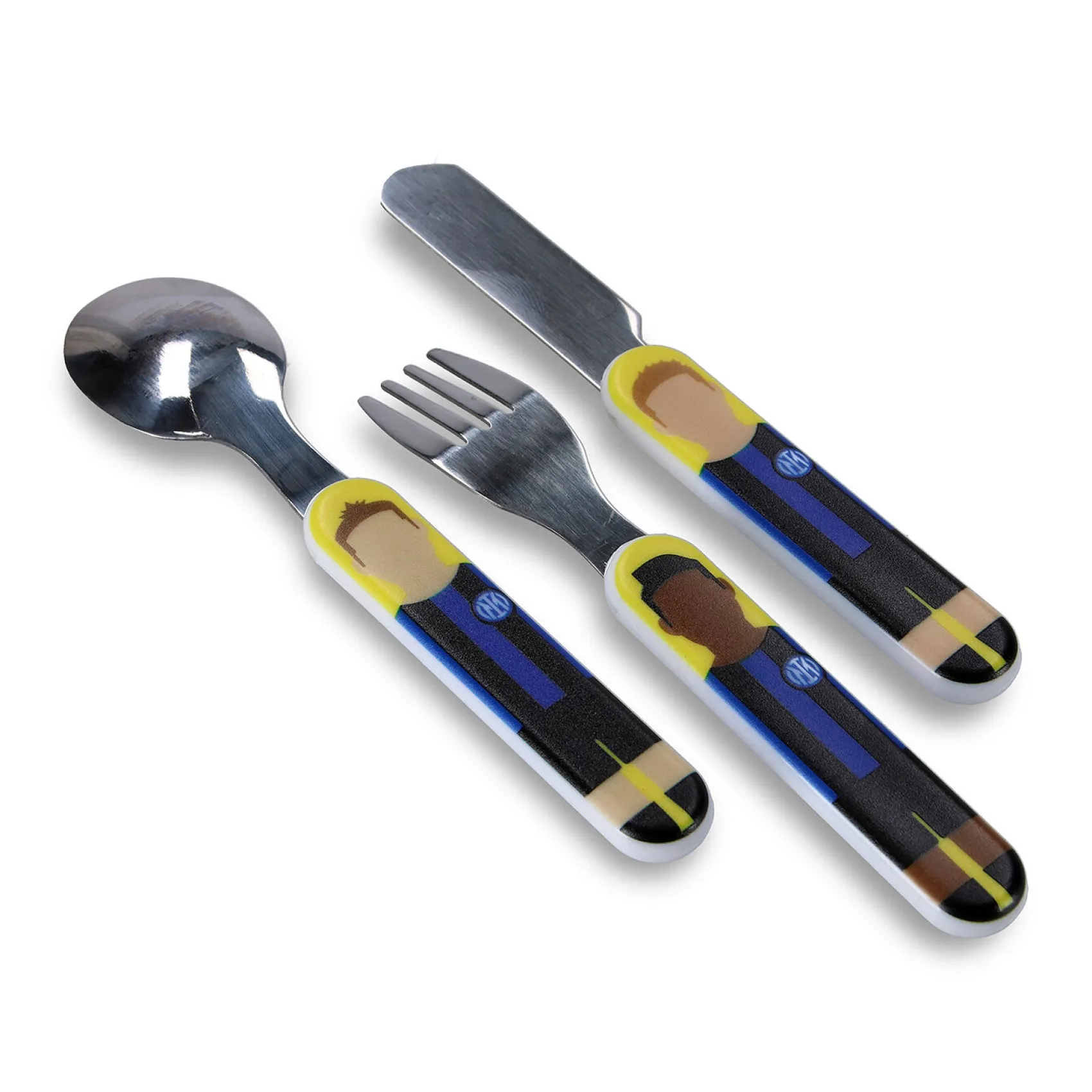 Inter Accessori^IM SET POSATE CALCIO BALILLA BAMBINO BLU NAVY