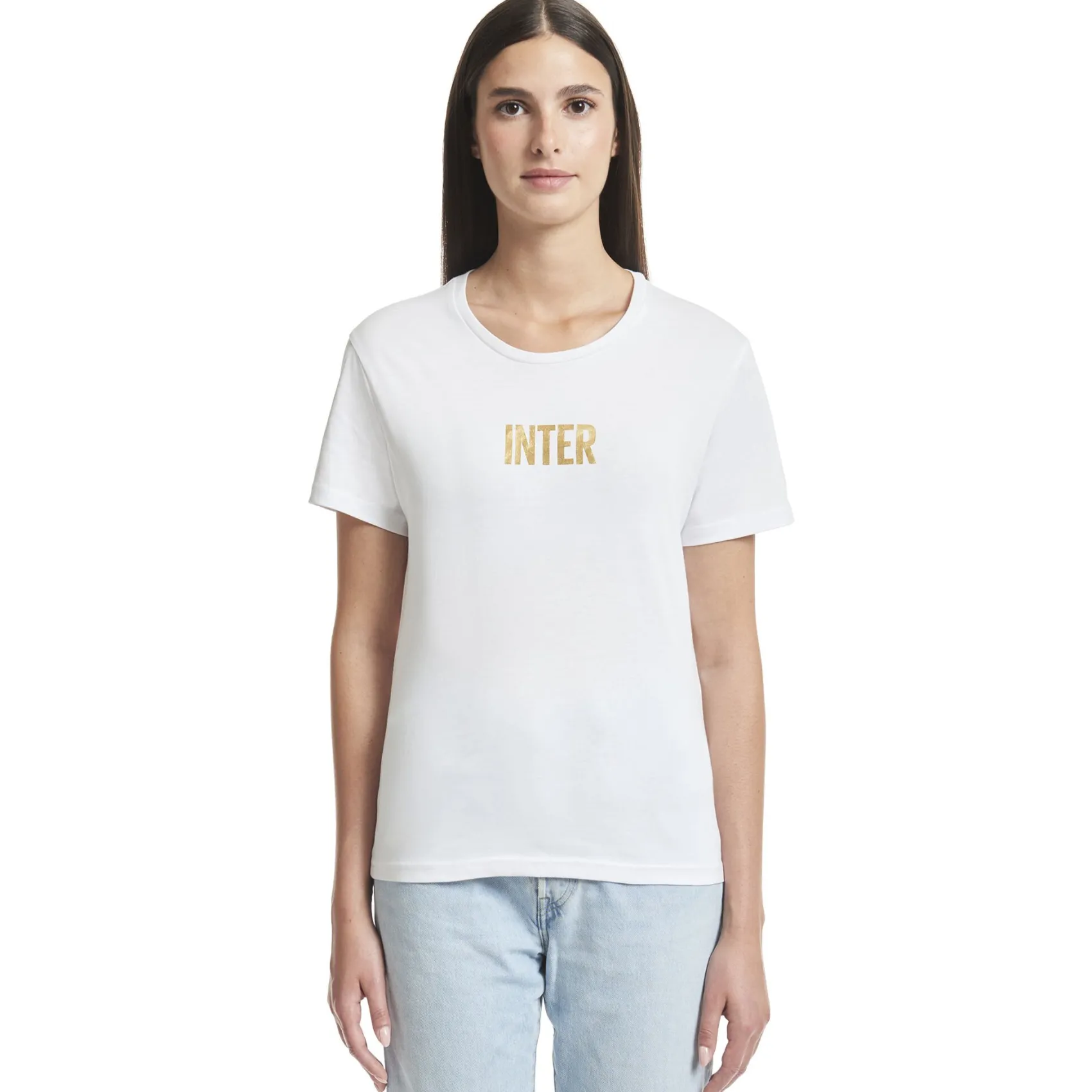 Inter T-Shirt E Polo^IM T-SHIRT BACK TO STADIUM 22:43 DONNA BIANCO