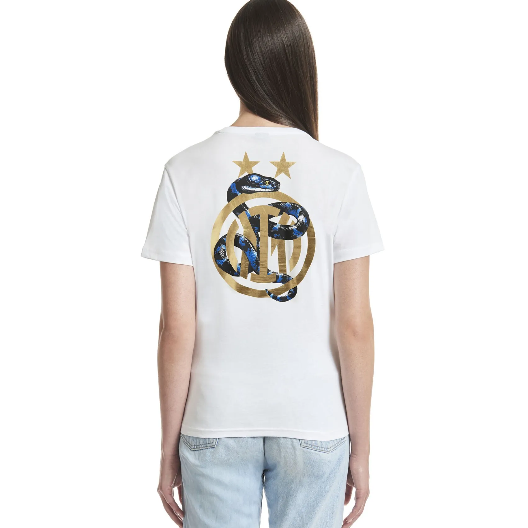 Inter T-Shirt E Polo^IM T-SHIRT BACK TO STADIUM 22:43 DONNA BIANCO