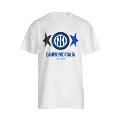 Inter T-Shirt E Polo^IM T-SHIRT CELEBRATIVA CAMPIONI D'ITALIA 2023/24 BAMBINO BIANCO